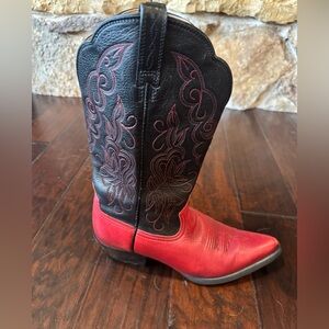 Ariat Women’s Red and Black Western Cowboy Boots